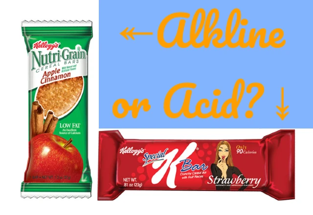 Alkaline or Acid Cereal Bars?