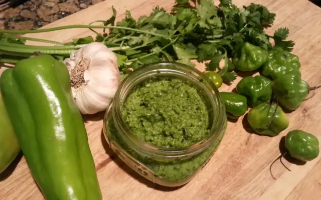 Alkaline Recaito with Ingredients