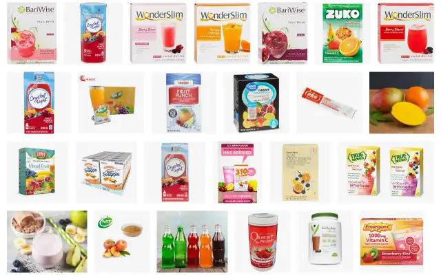 Diet Drink Variety Chart